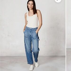 Edwin Bailee Utility Pant in Medium Wash